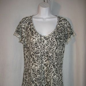 Zara W & B Collection 100% Linen Top S